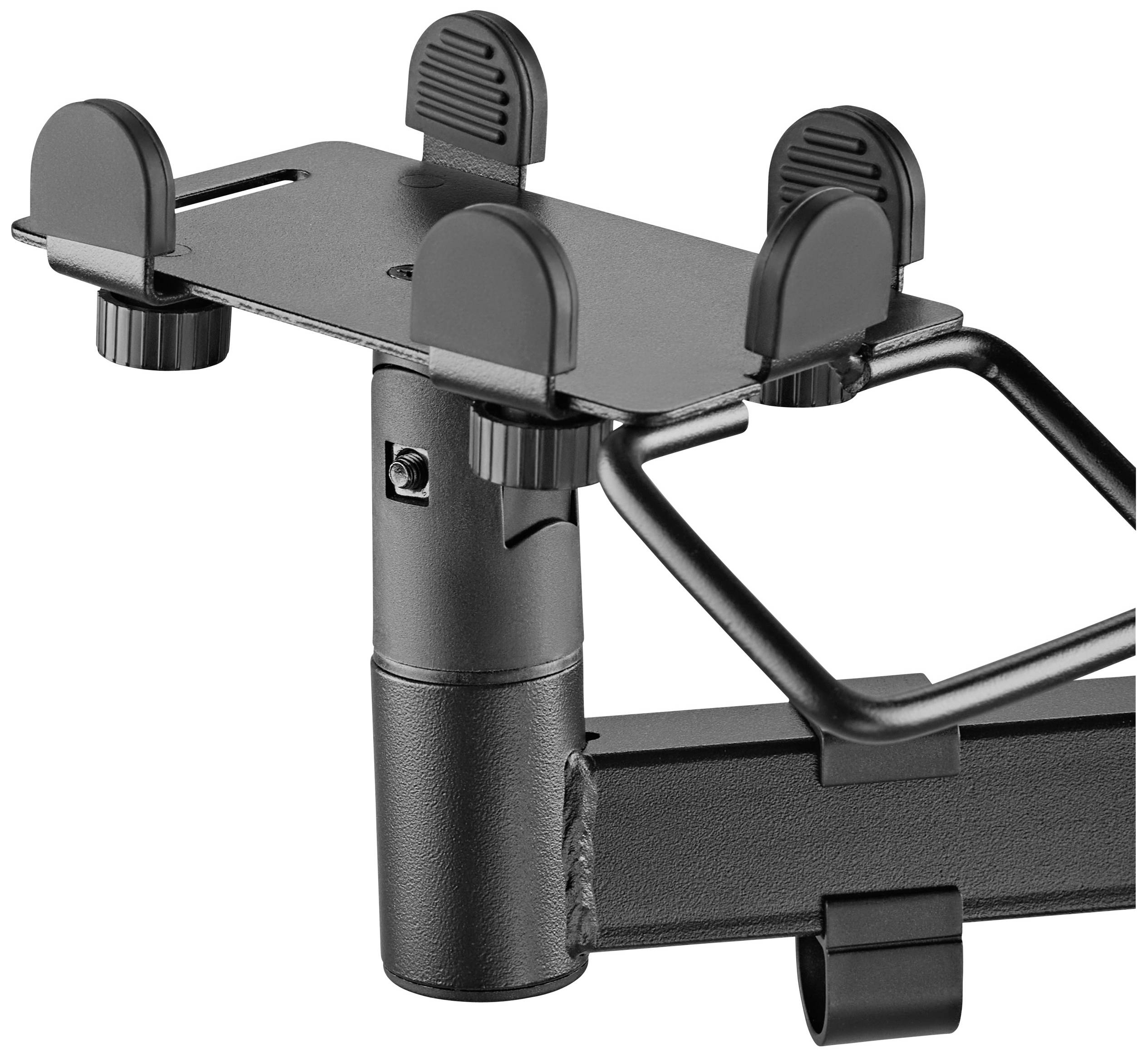 Fahrradträger aus Metall mit Haltevorrichtungen und Befestigungsschrauben, geeignet zur Montage an Fahrzeugen für sicheren Transport.