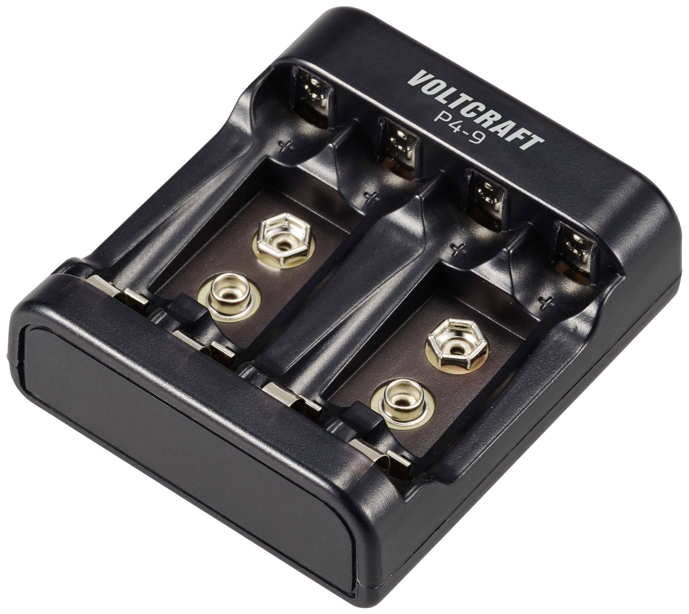 VOLTCRAFT P4-9 Rundzellen-Ladegerät NiMH Micro (AAA), Mignon (AA), 9 V Block