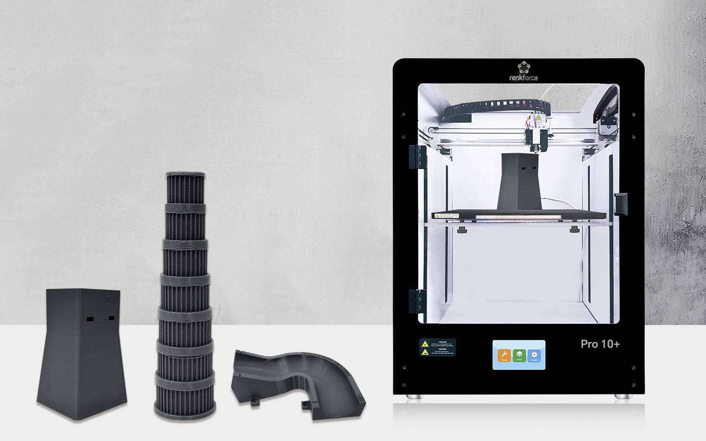 Renkforce 3D-Drucker Pro 10+ 3D Drucker 12,7cm Farb-Touchscreen