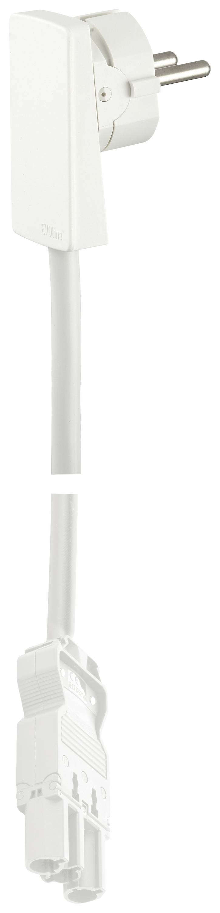 EVOline 1512 0015 2300 Strom Anschlusskabel Weiß 1.5 m