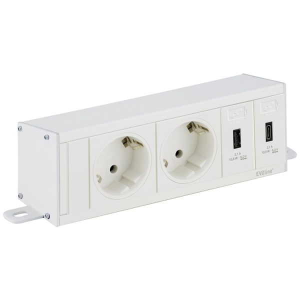 EVOline (1459200-9382-0003) Steckdosenleiste Weiß Schutzkontakt EVOline (1459200-9382-0003) Steckdosenleiste Weiß Schutzkontakt