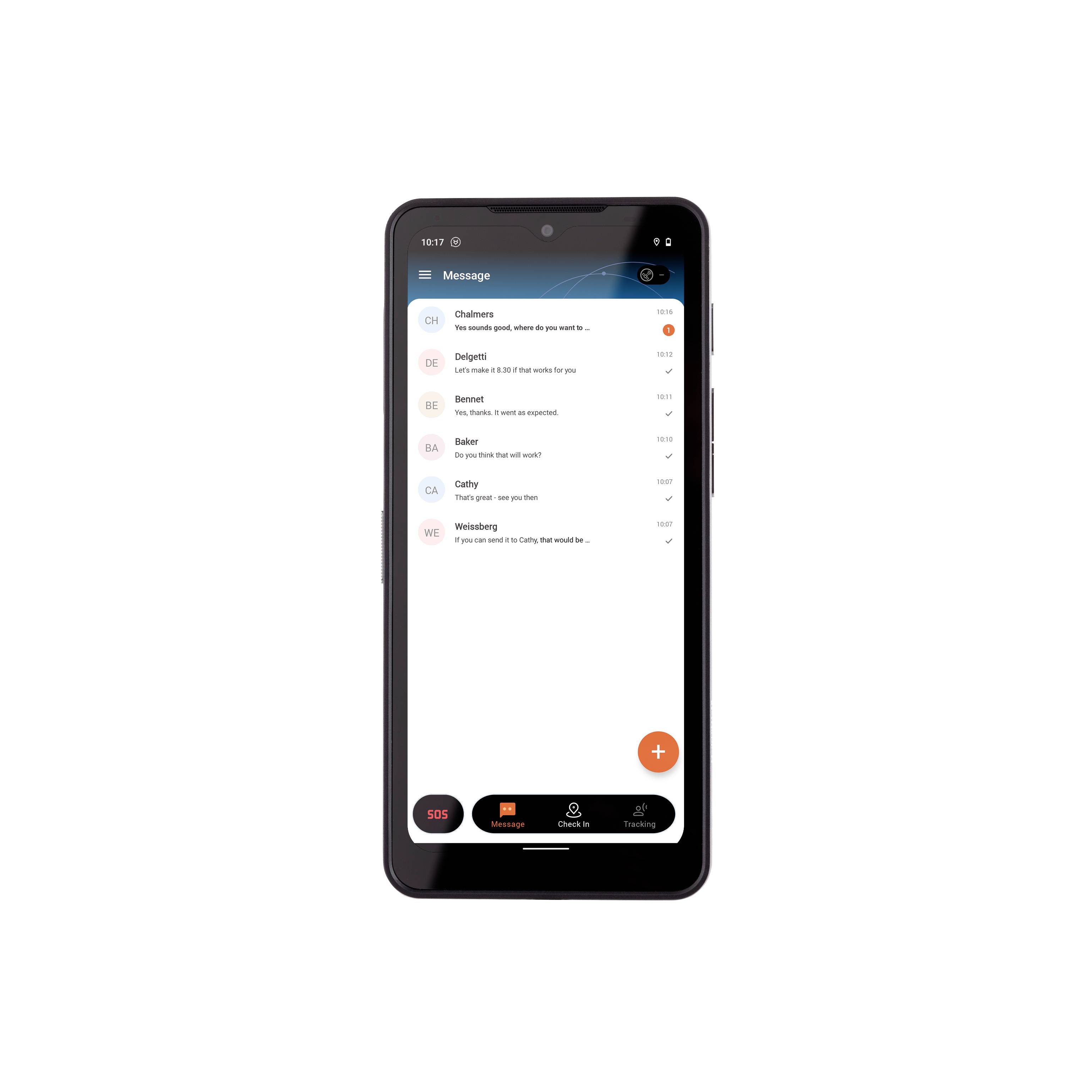 Motorola Defy Satellite Link Satelliten-Messenger Schwarz, Orange