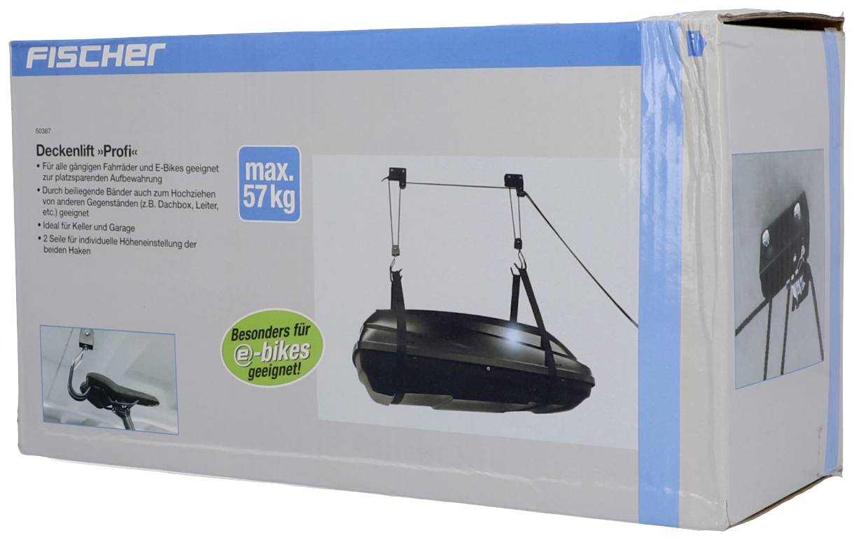FISCHER FAHRRAD 50387 Deckenlift Anzahl Einstellplätze=1 Schwarz