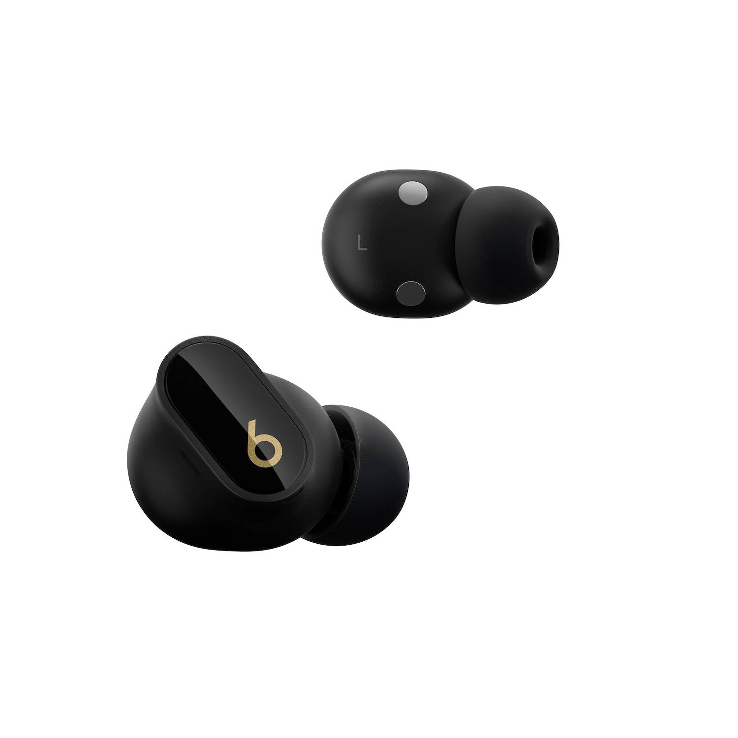Beats Studio Buds Plus In Ear Kopfhörer Bluetooth® Stereo Schwarz/Gold Noise Cancelling, Mikrofon-Rauschunterdrückung Ladecase