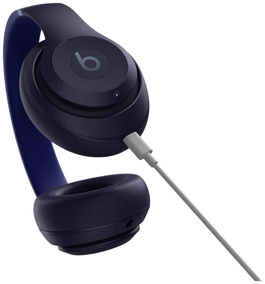 Beats Studio Pro Over Ear Kopfhörer Bluetooth®, kabelgebunden Stereo Navy Noise Cancelling Faltbar HiFi