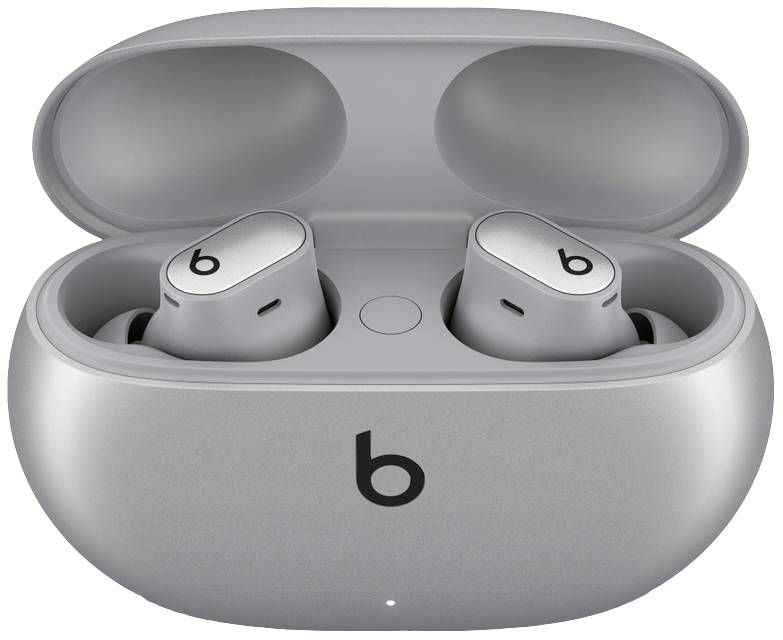 Beats Studio Buds Plus In Ear Kopfhörer Bluetooth® Stereo Silber Noise Cancelling, Mikrofon-Rauschunterdrückung Ladecase