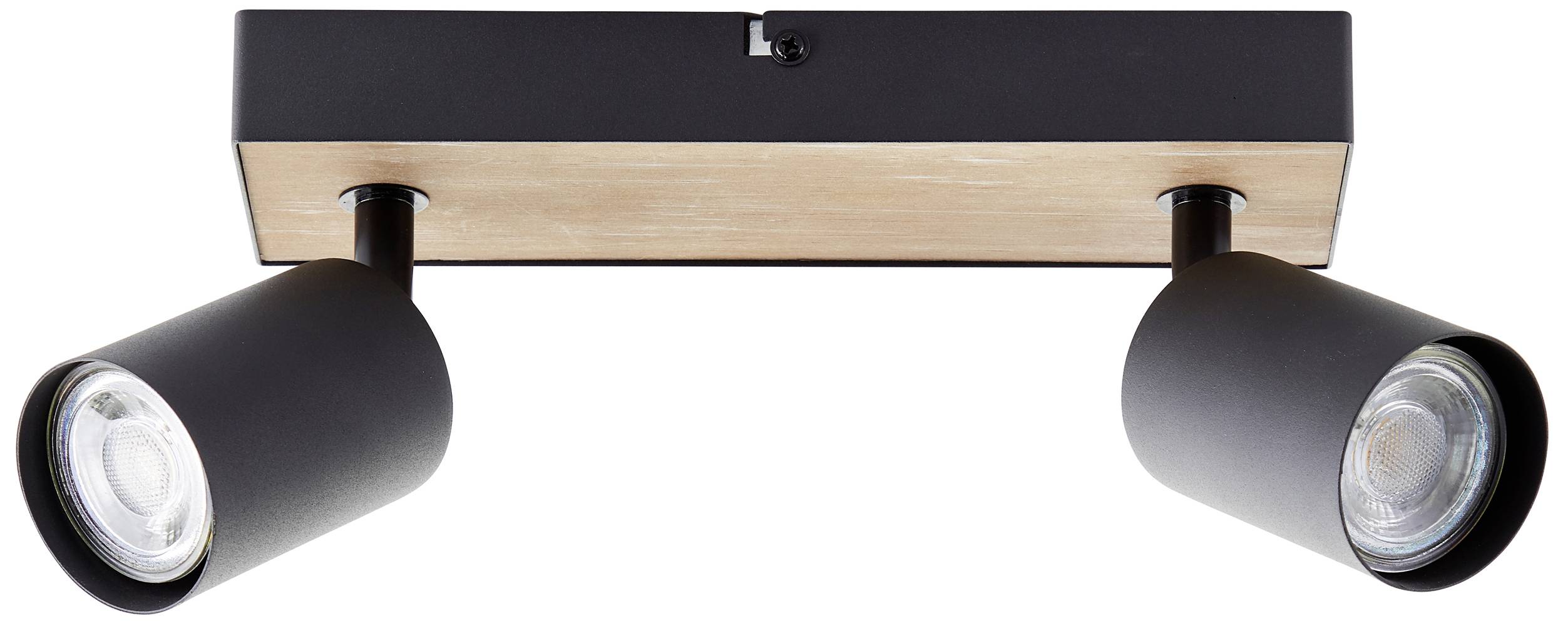 Brilliant Jello Wood G93069/76 LED-Deckenstrahler LED GU10 4.5W Holz, Schwarz