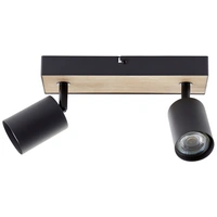 Brilliant Jello Wood G93069/76 LED-Deckenstrahler LED GU10 4.5W Holz, Schwarz Brilliant Jello Wood G93069/76 LED-Deckenstrahler LED GU10 4.5W Holz, Schwarz