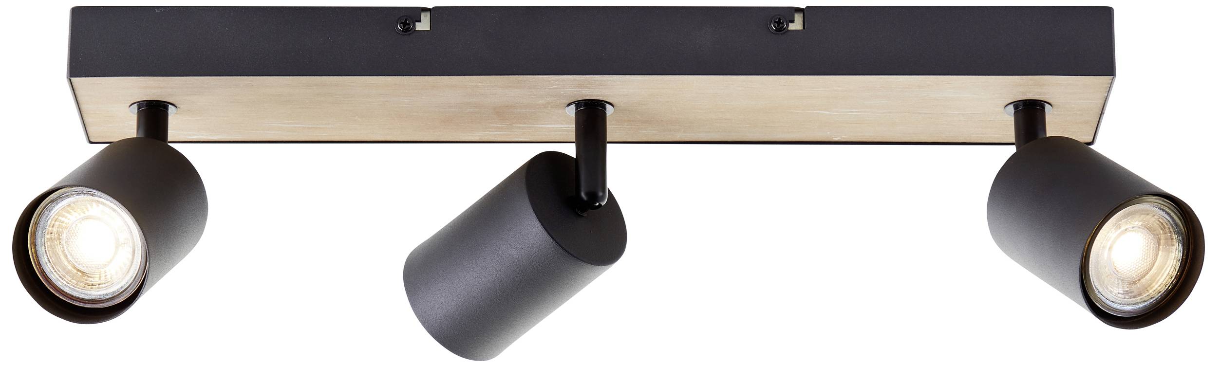 Brilliant Jello Wood G93070/76 LED-Deckenstrahler LED GU10 EEK: F (A - G) 4.5W Holz, Schwarz