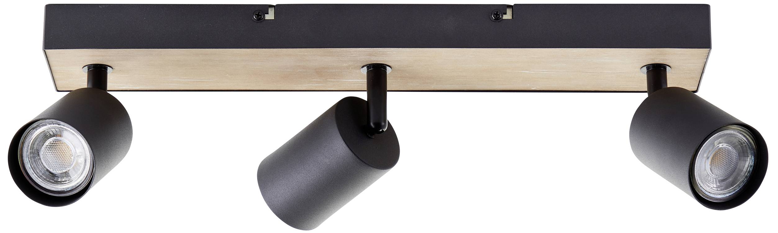 Brilliant Jello Wood G93070/76 LED-Deckenstrahler LED GU10 EEK: F (A - G) 4.5W Holz, Schwarz