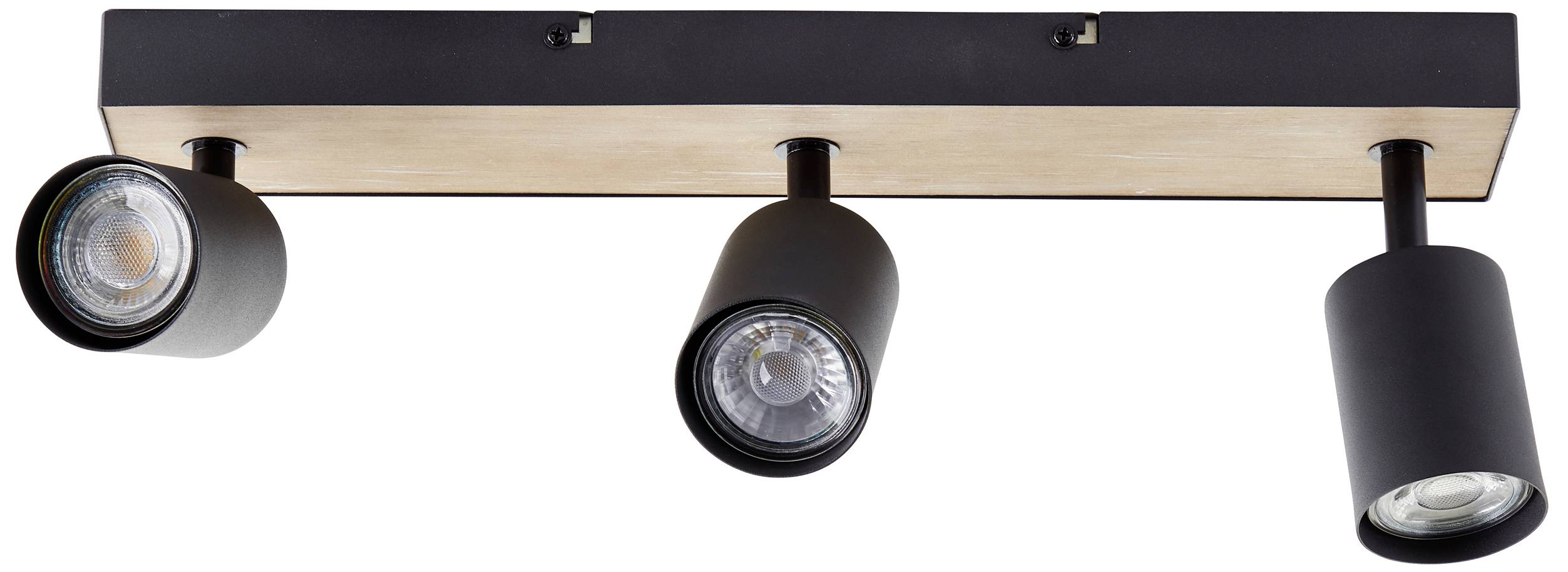 Brilliant Jello Wood G93070/76 LED-Deckenstrahler LED GU10 EEK: F (A - G) 4.5W Holz, Schwarz