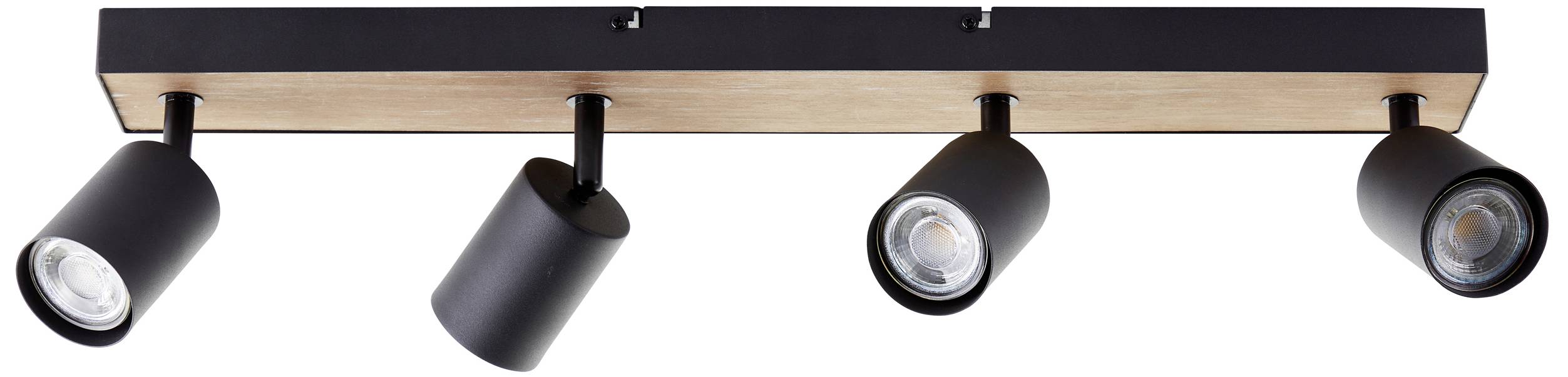 Brilliant Jello Wood G93071/76 LED-Deckenstrahler LED GU10 4.5W Holz, Schwarz
