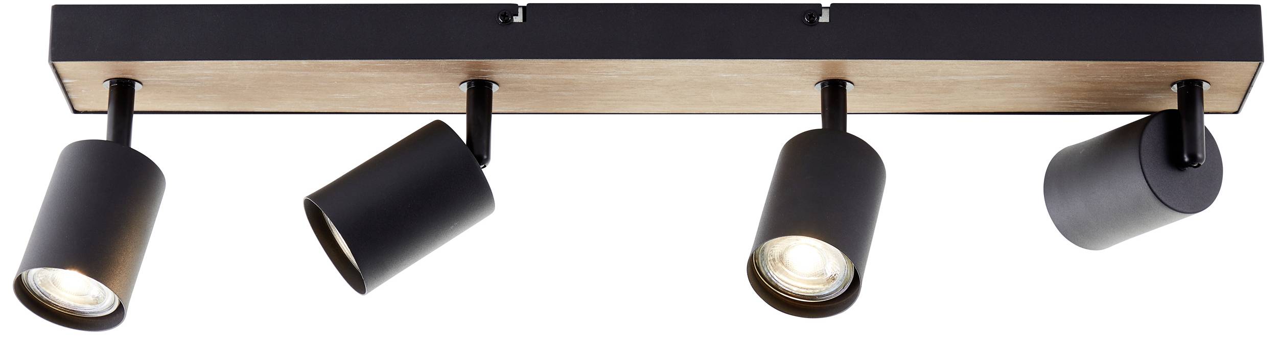 Brilliant Jello Wood G93071/76 LED-Deckenstrahler LED GU10 4.5W Holz, Schwarz