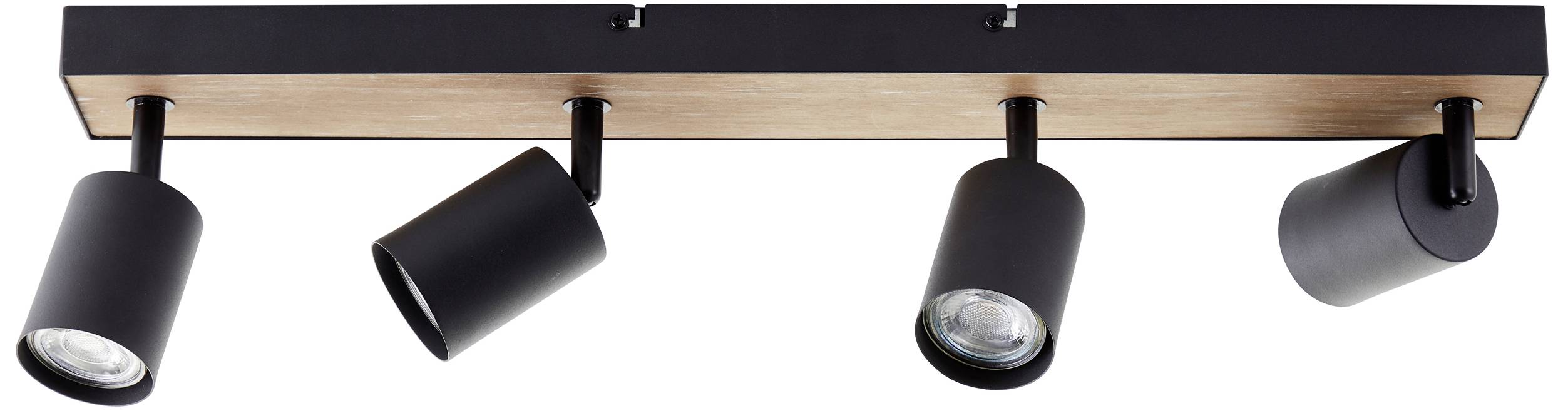 Brilliant Jello Wood G93071/76 LED-Deckenstrahler LED GU10 4.5W Holz, Schwarz