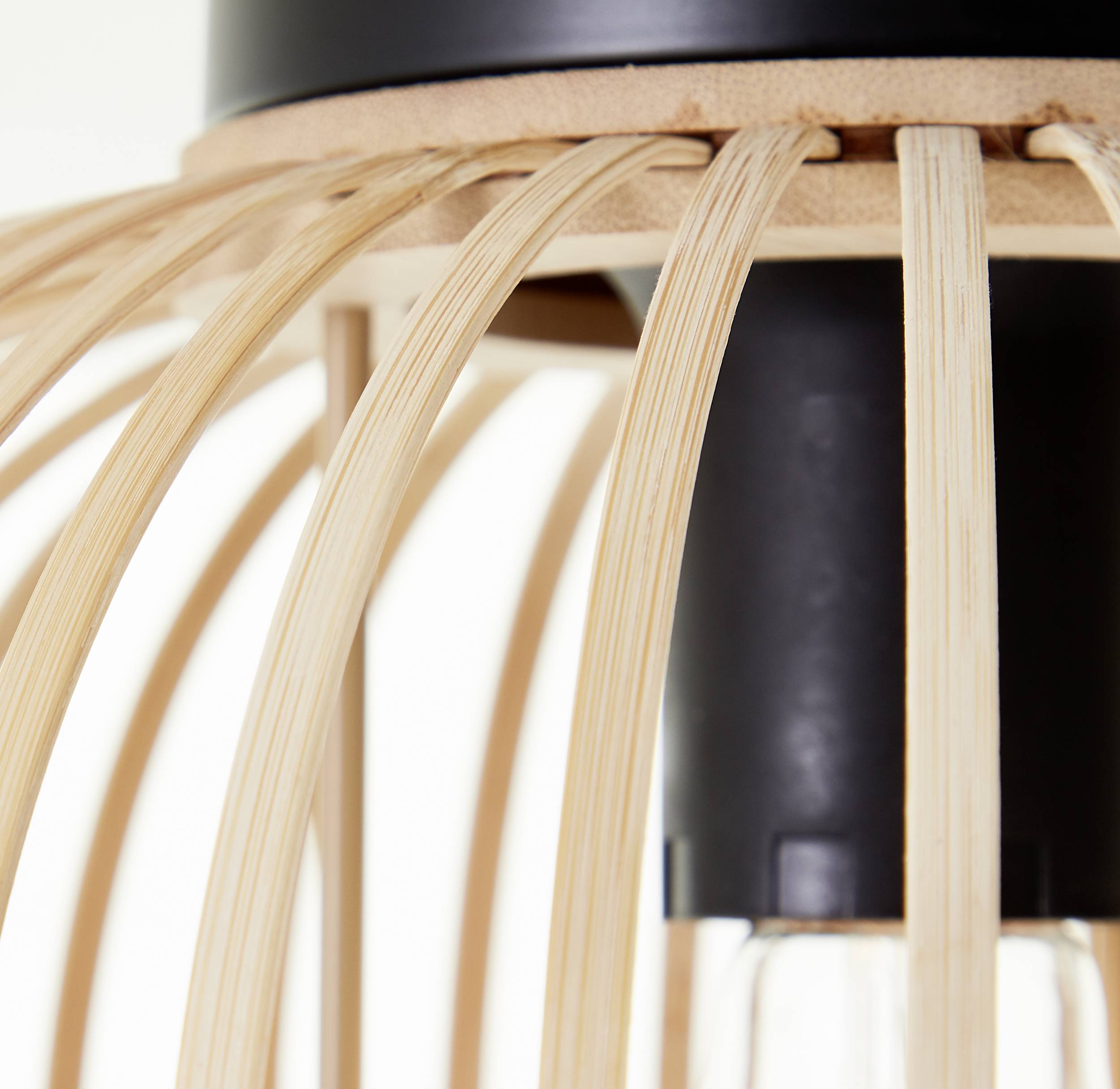 Brilliant 92859/09 Enca Deckenleuchte E27 60W Natur, Schwarz