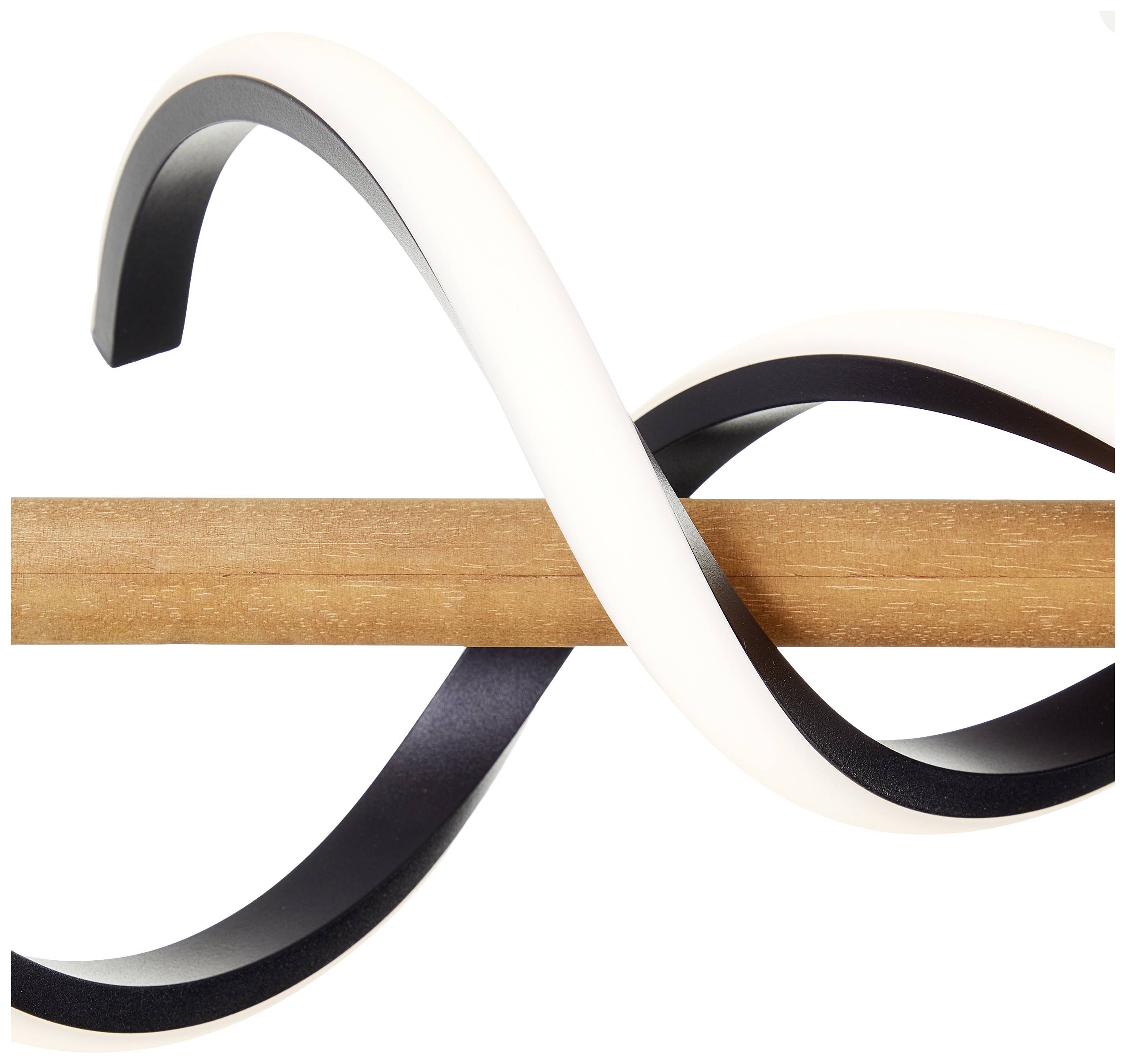 Brilliant G99350/76 Amalia LED-Deckenleuchte LED LED fest eingebaut EEK: D (A - G) 34W Holz, Schwarz