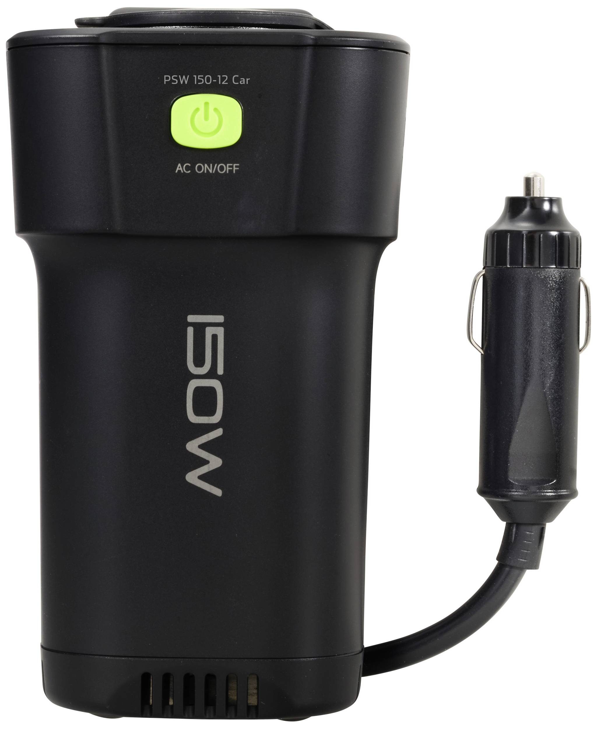 VOLTCRAFT Wechselrichter MSW 150-12 Car - Dosenform für Getränkehalter