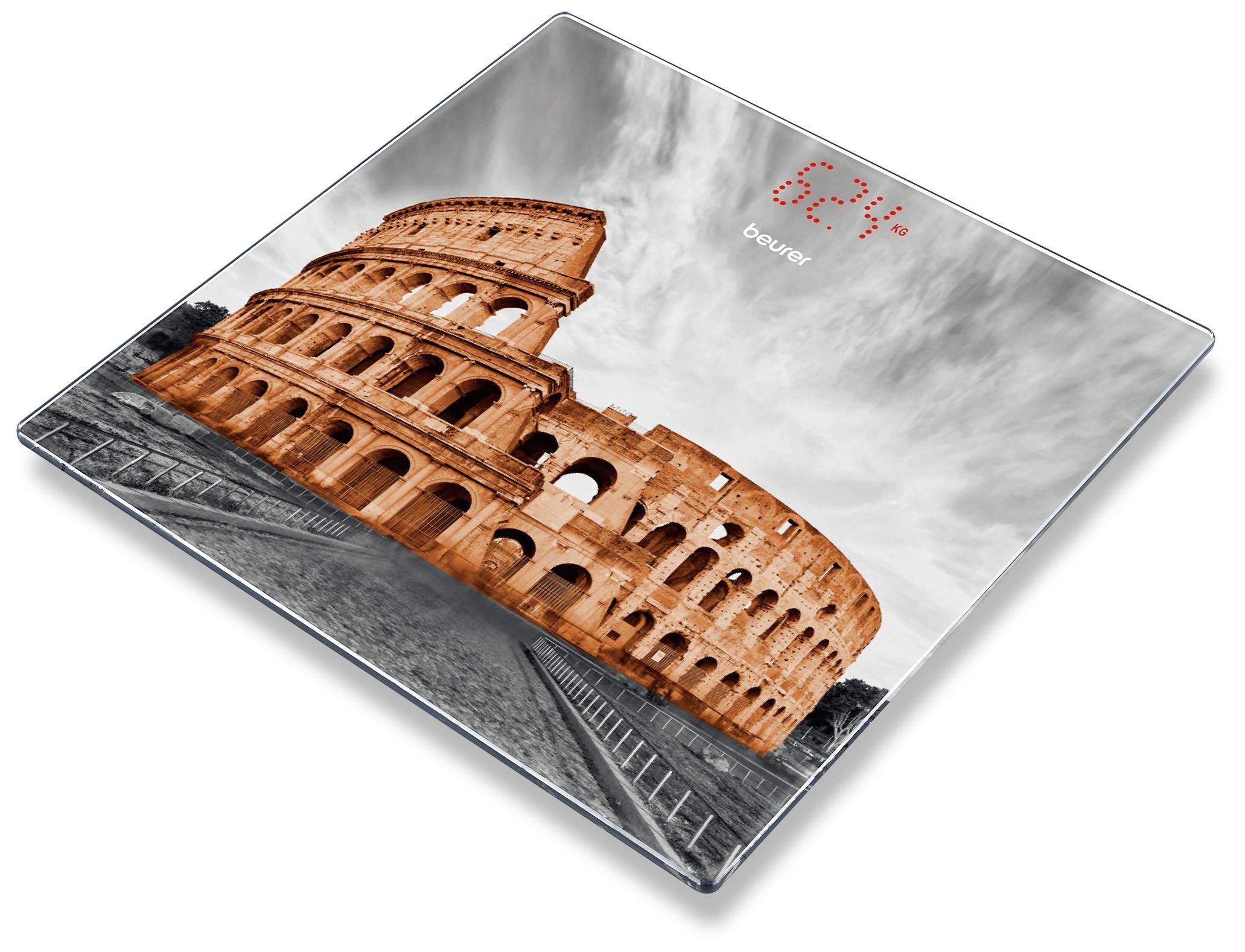 Beurer GS 215 Rome Personenwaage digital Wägebereich (max.)=180 kg Glas, Multi-Color