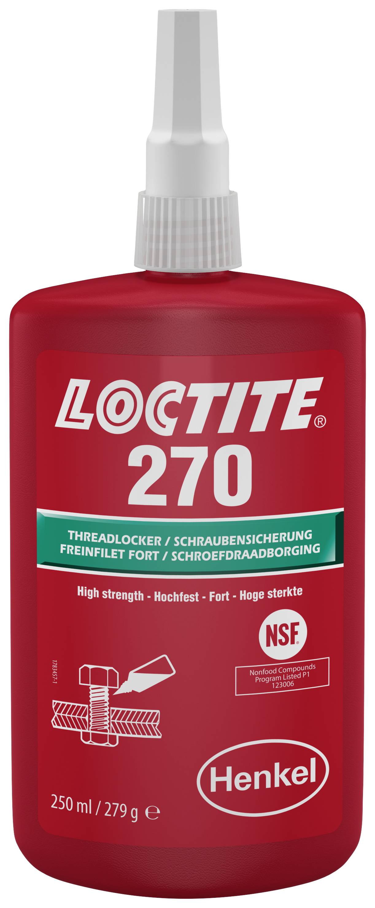 LOCTITE® 270 BO250ML EGFD 1335906 Schraubensicherung Festigkeit: hoch 250ml