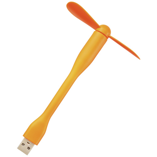 Renkforce RF-USBF-101-OR USB-Ventilator Schwenkbar (B x H x T) 85 x 141 x 21mm