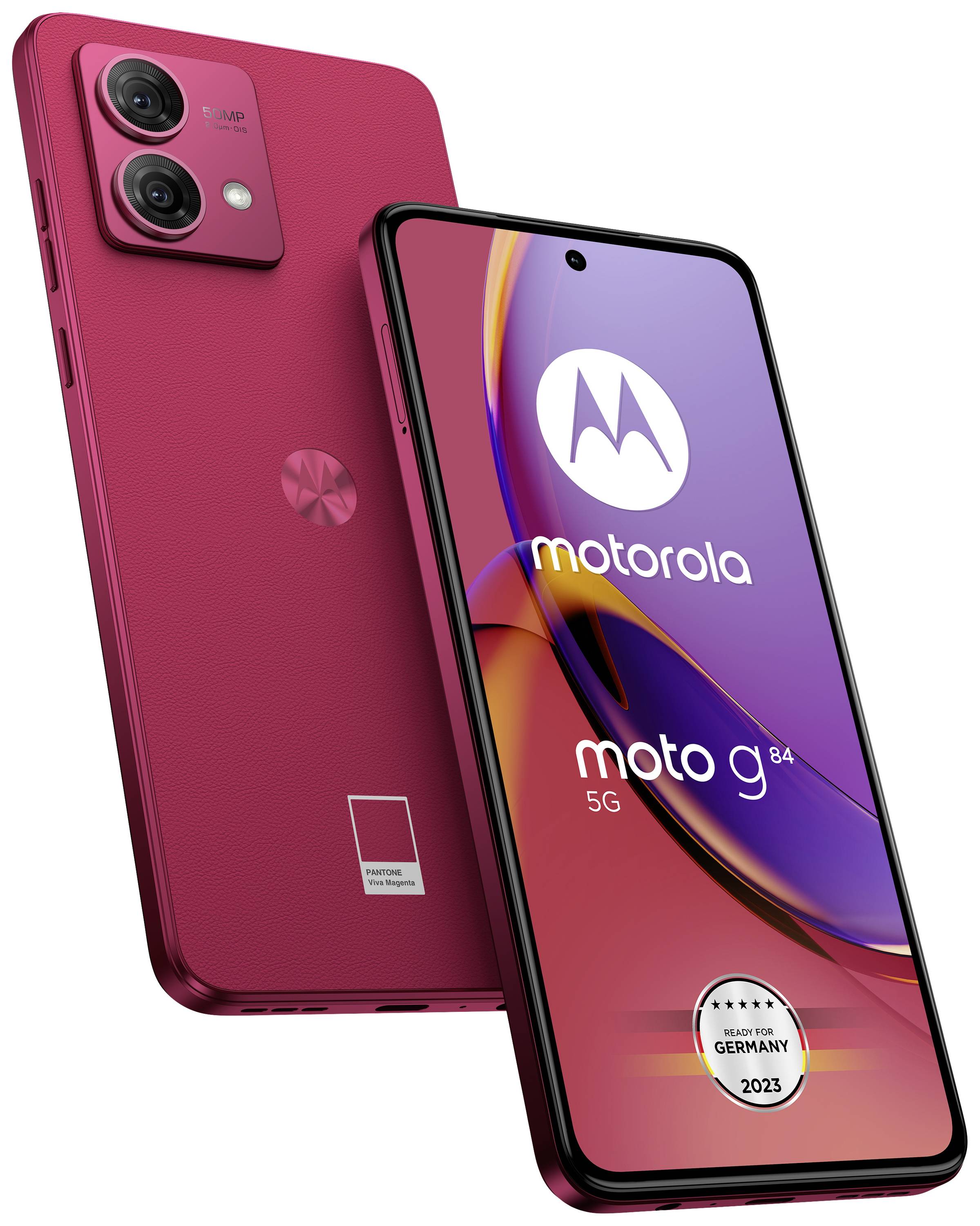 Motorola moto G84 5G Smartphone 256GB 16.6cm (6.55 Zoll) Magenta Android™ 13 Dual-SIM