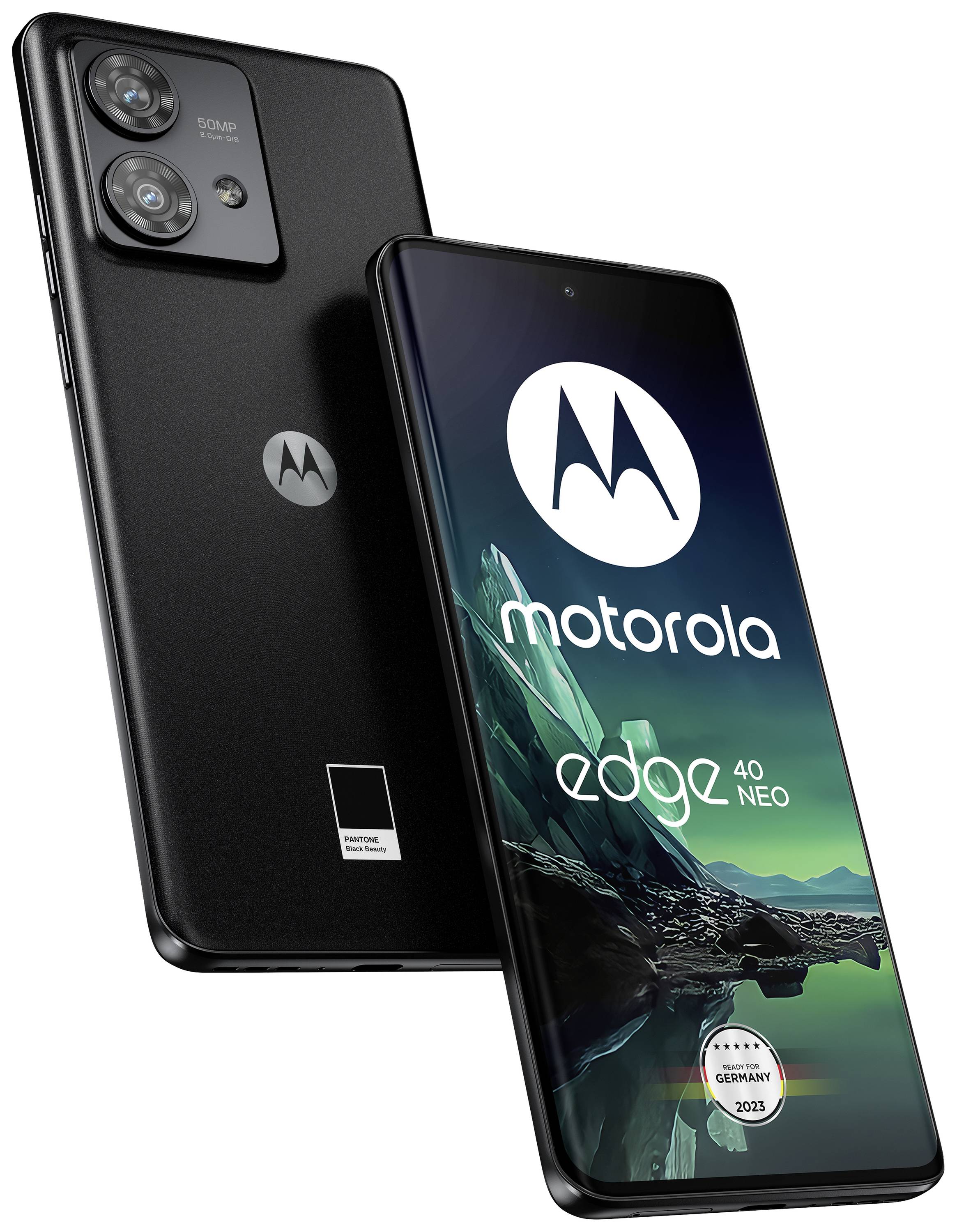 Motorola moto Edge Neo 40 256 GB Schwarz 16.6 cm (6.55 Zoll) Smartphone