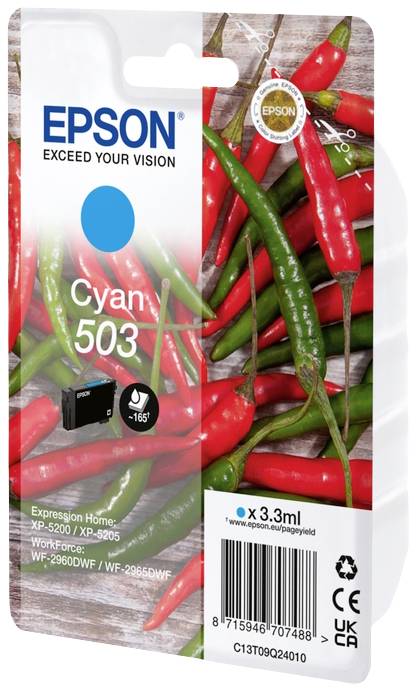 Epson Druckerpatrone T09Q2, 503 Original Blau C13T09Q24010