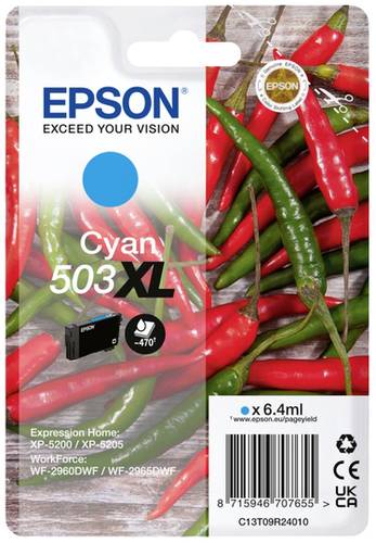 Epson Druckerpatrone T09R2, 503XL Original Cyan C13T09R24010