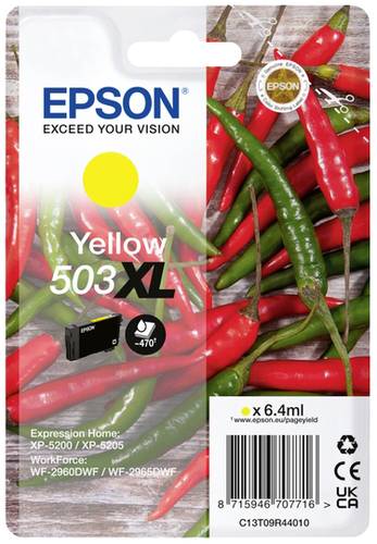 Epson Tinte 503XLY Original Einzel-Modul Gelb C13T09R44010