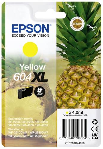 Epson Tinte 604XLY Original Einzel-Modul Gelb C13T10H44010