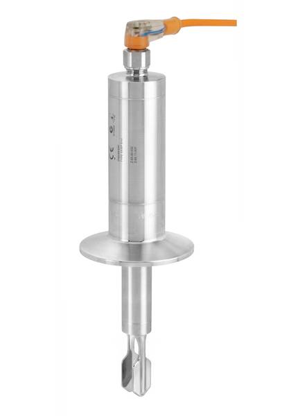 Metallsensor mit Kabelanschluss, dient zur Messung oder Steuerung in industriellen Anwendungen.