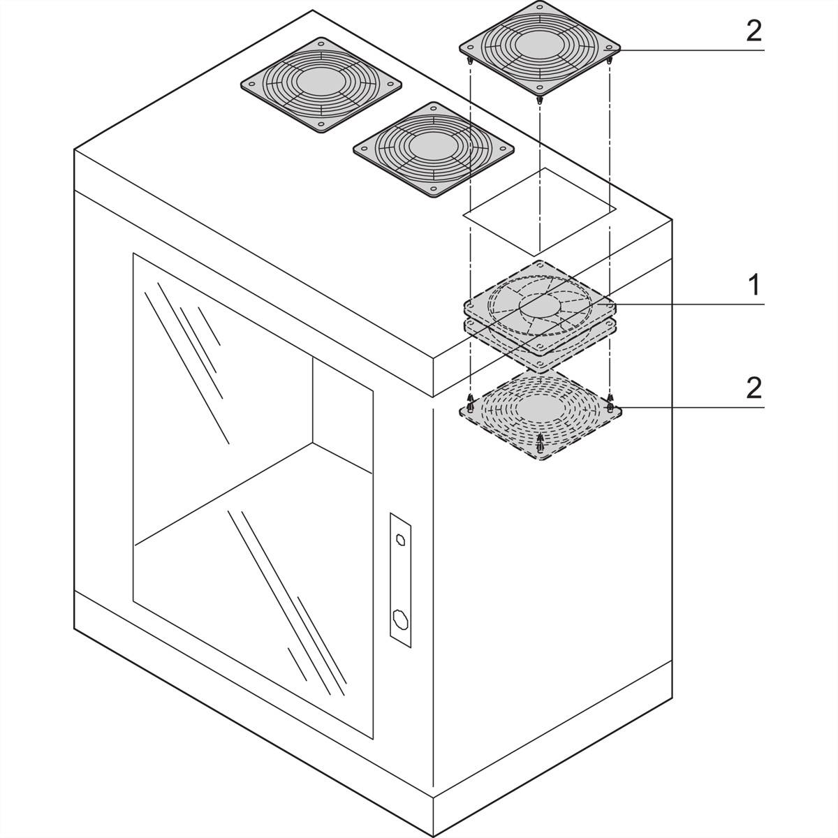 NVent SCHROFF 21236092 Lüftereinheit 1St.