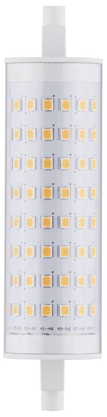 Ein zylinderförmiges LED-Lichtmodul mit mehreren Reihen kleiner, quadratischer LED-Lampen.