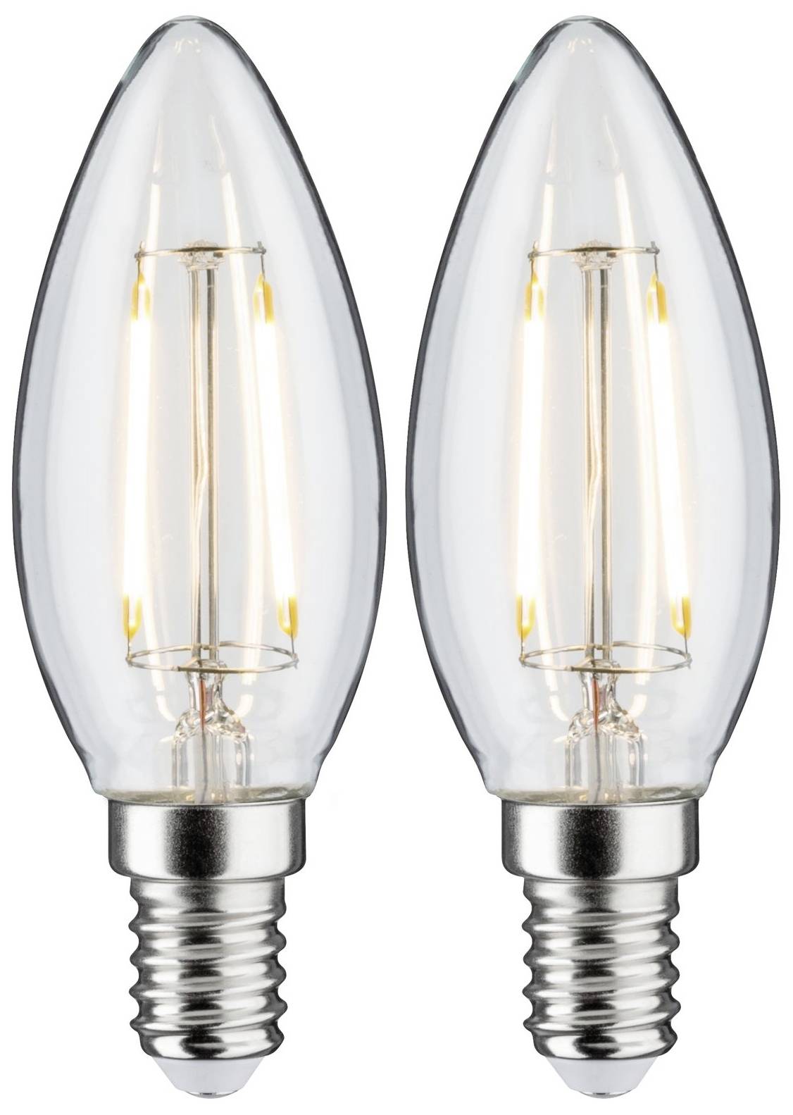 Paulmann 28855 LED EEK F (A - G) E14 2.7W Warmweiß (Ø x H) 35mm x 97mm 2St.