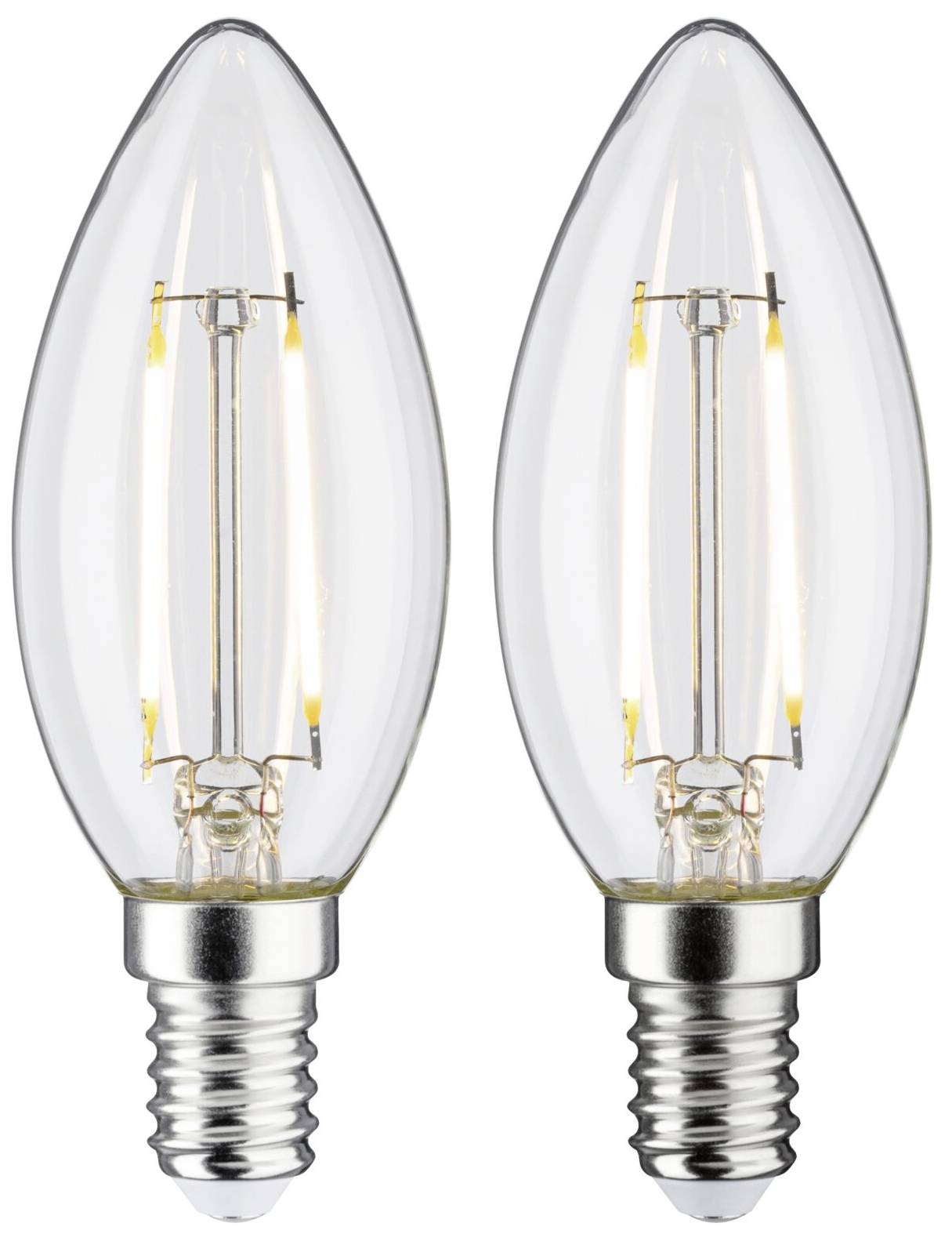 Paulmann 28855 LED EEK F (A - G) E14 2.7W Warmweiß (Ø x H) 35mm x 97mm 2St.