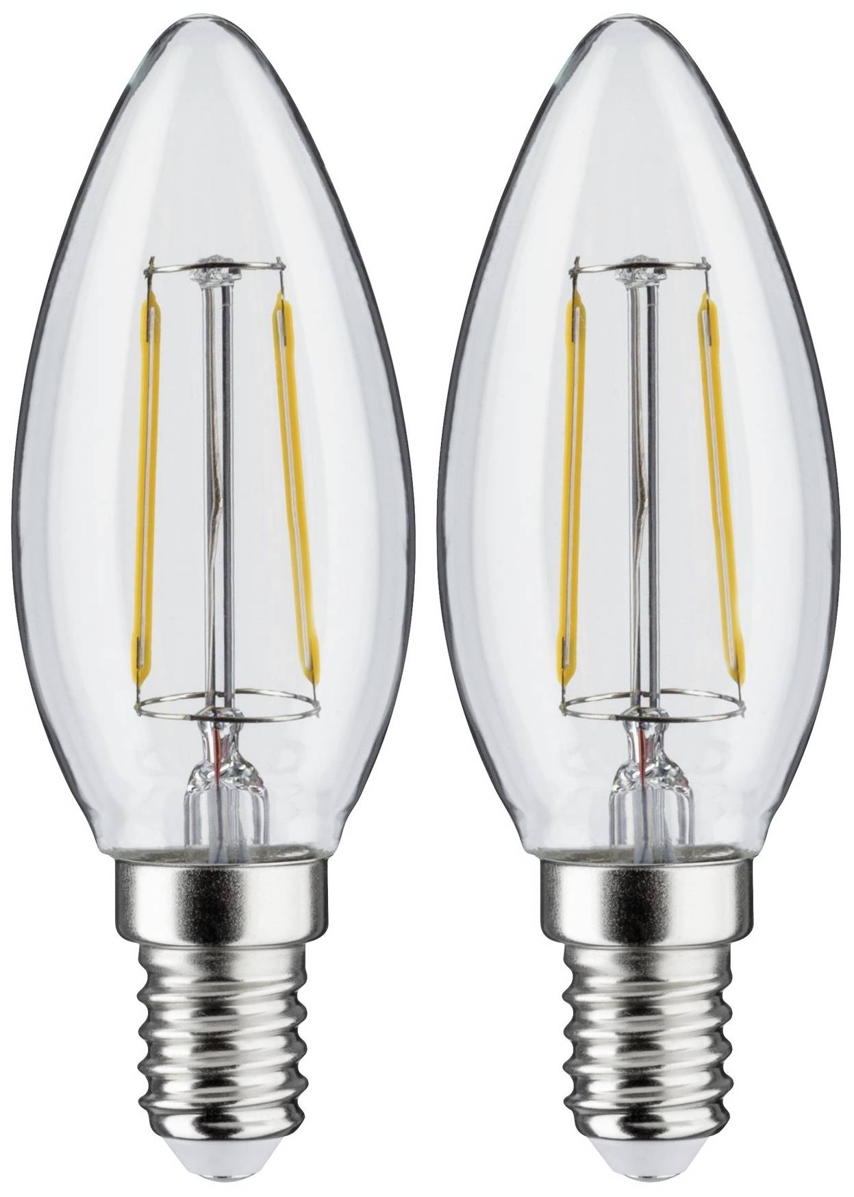 Paulmann 28855 LED EEK F (A - G) E14 2.7W Warmweiß (Ø x H) 35mm x 97mm 2St.