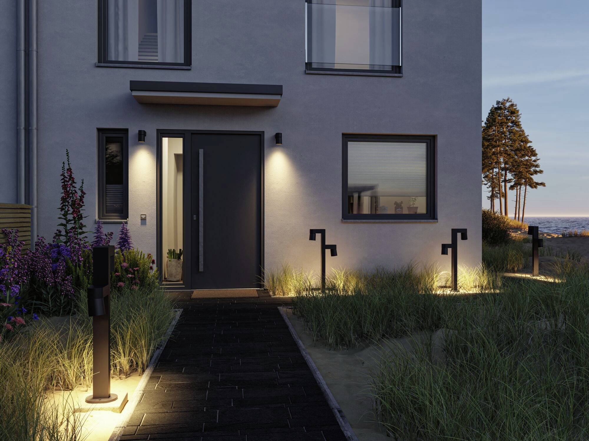 Paulmann Kimu 94820 LED-Außenwandleuchte LED 8W Anthrazit