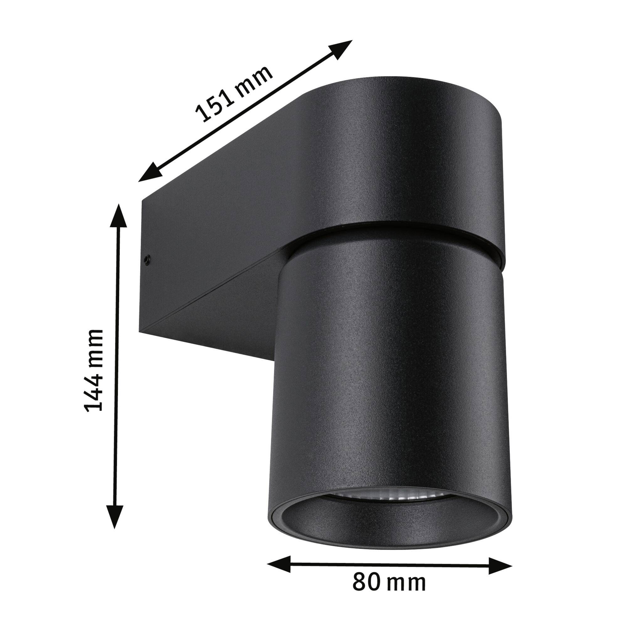 Paulmann Kimu 94820 LED-Außenwandleuchte LED 8W Anthrazit