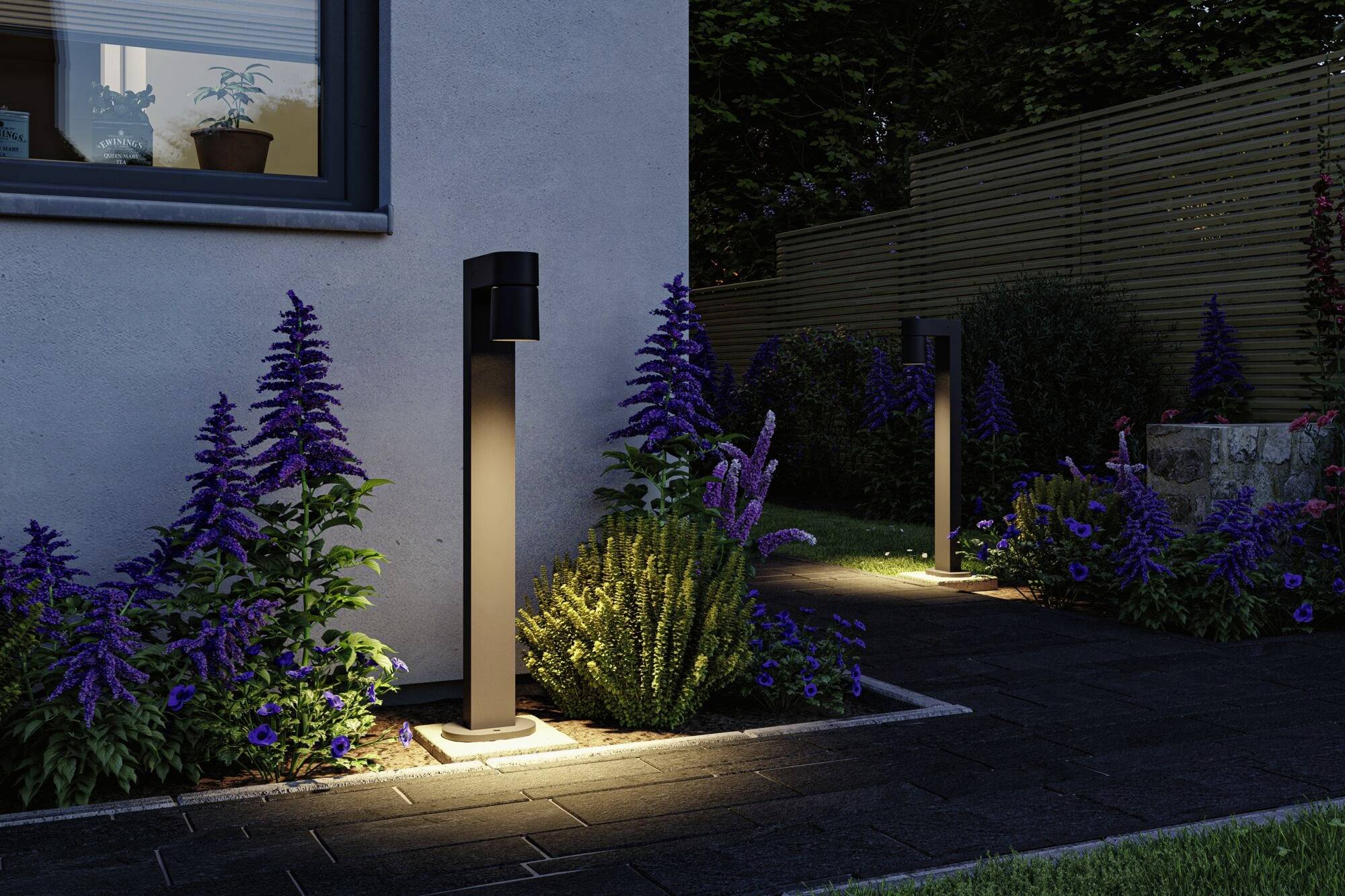 Paulmann 94822 Kimu LED-Pollerleuchte LED 8W Anthrazit