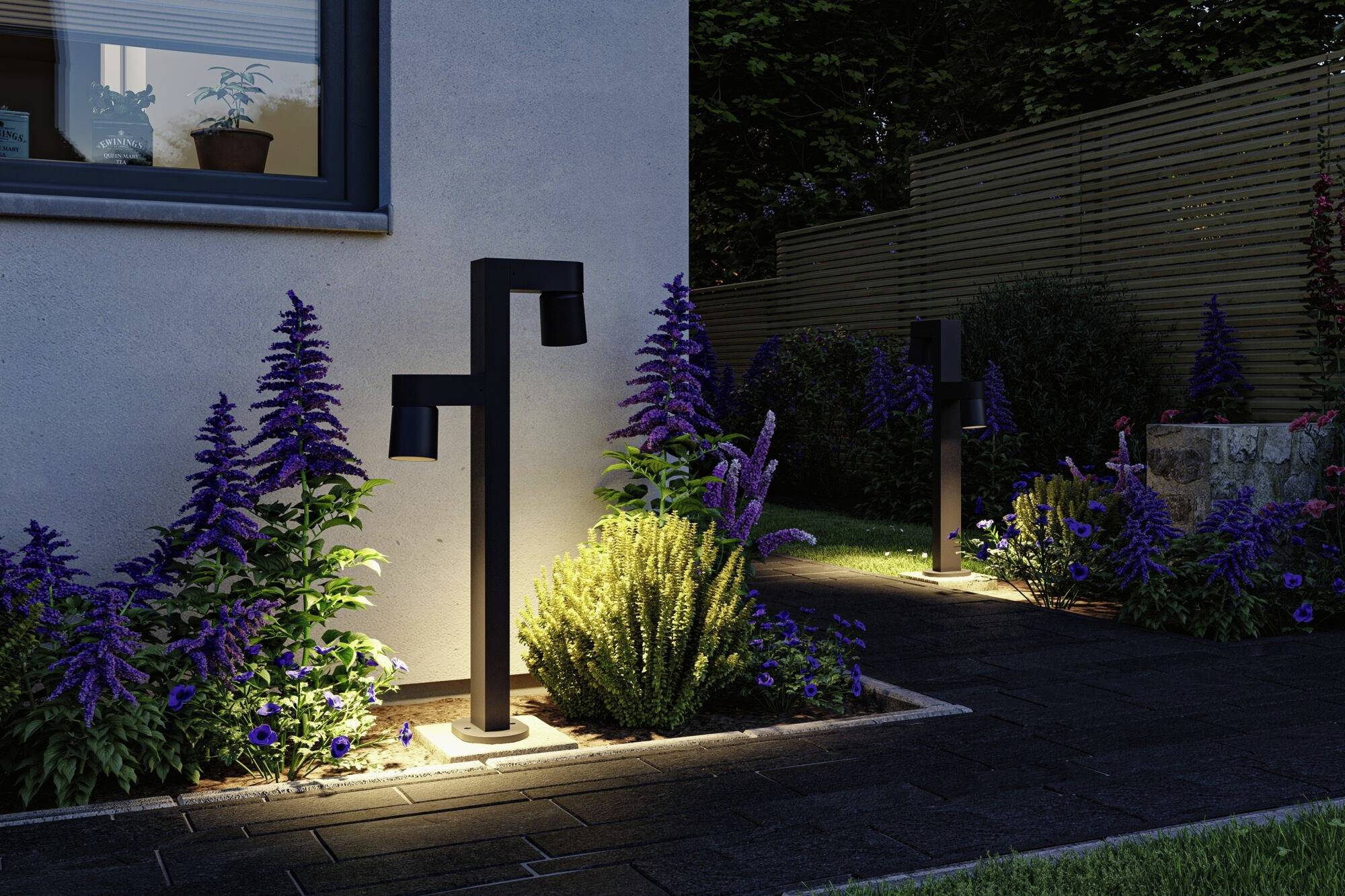 Paulmann 94824 Kimu LED-Pollerleuchte LED 8 W, 8W Anthrazit