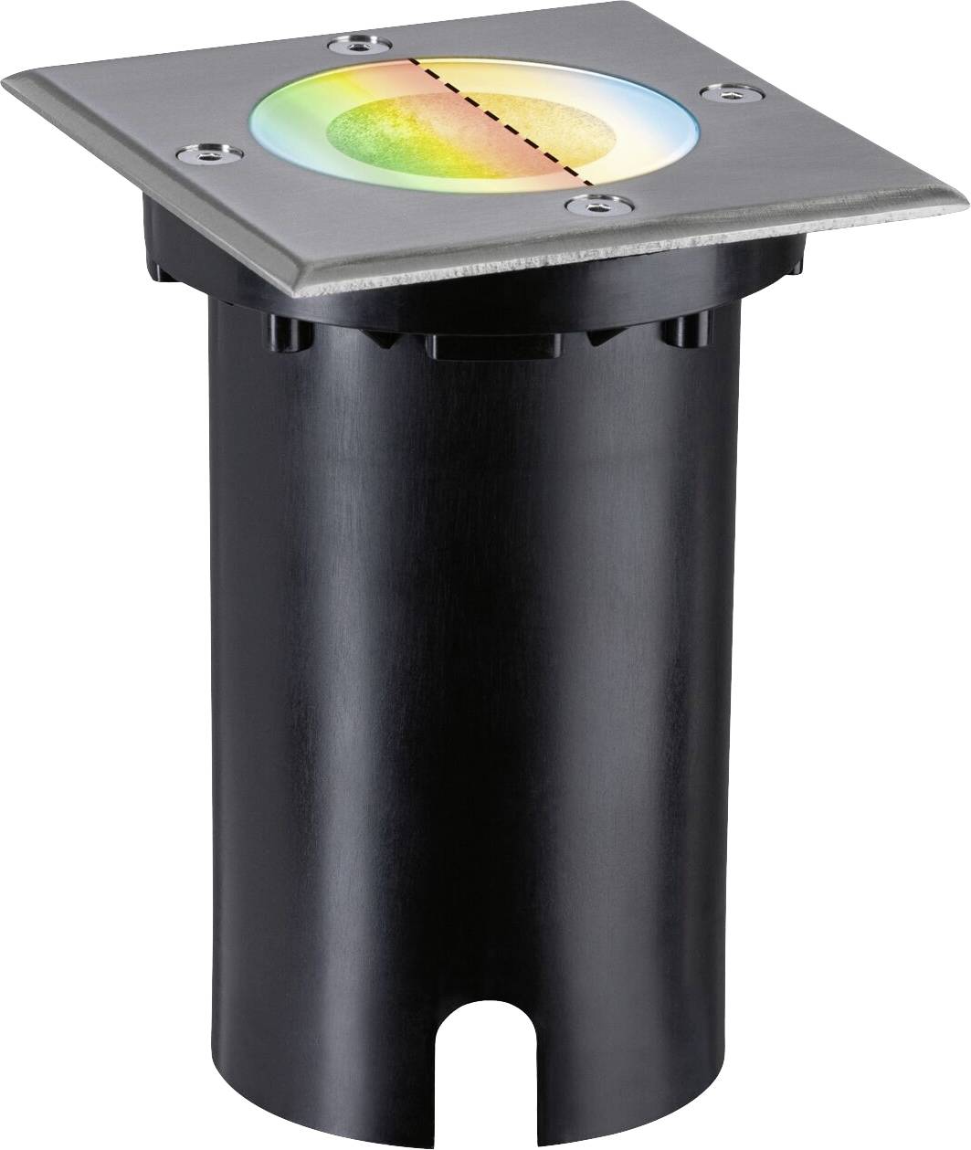 Paulmann 94846 Zigbee 3.0 Floor square Home Einbauleuchte 4.9W RGBW Eisen (gebürstet)
