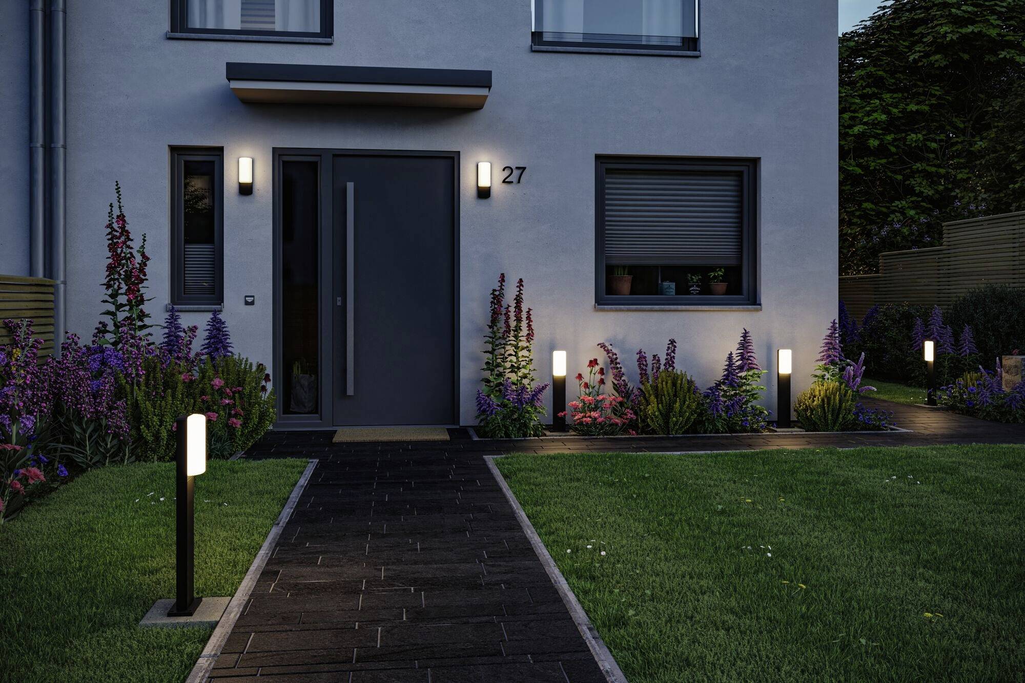 Paulmann 94852 Bonnie LED-Pollerleuchte LED 8.5W Anthrazit