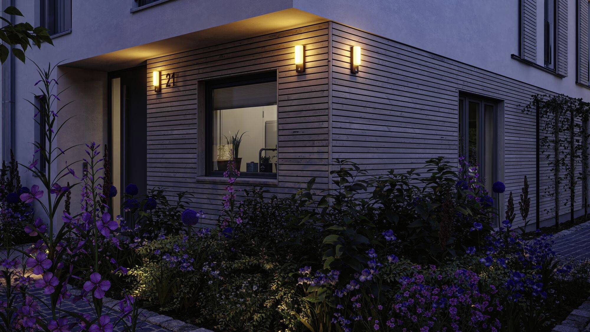 Paulmann Bonnie PIR Insect 94853 LED-Außenwandleuchte LED 8.5W Anthrazit