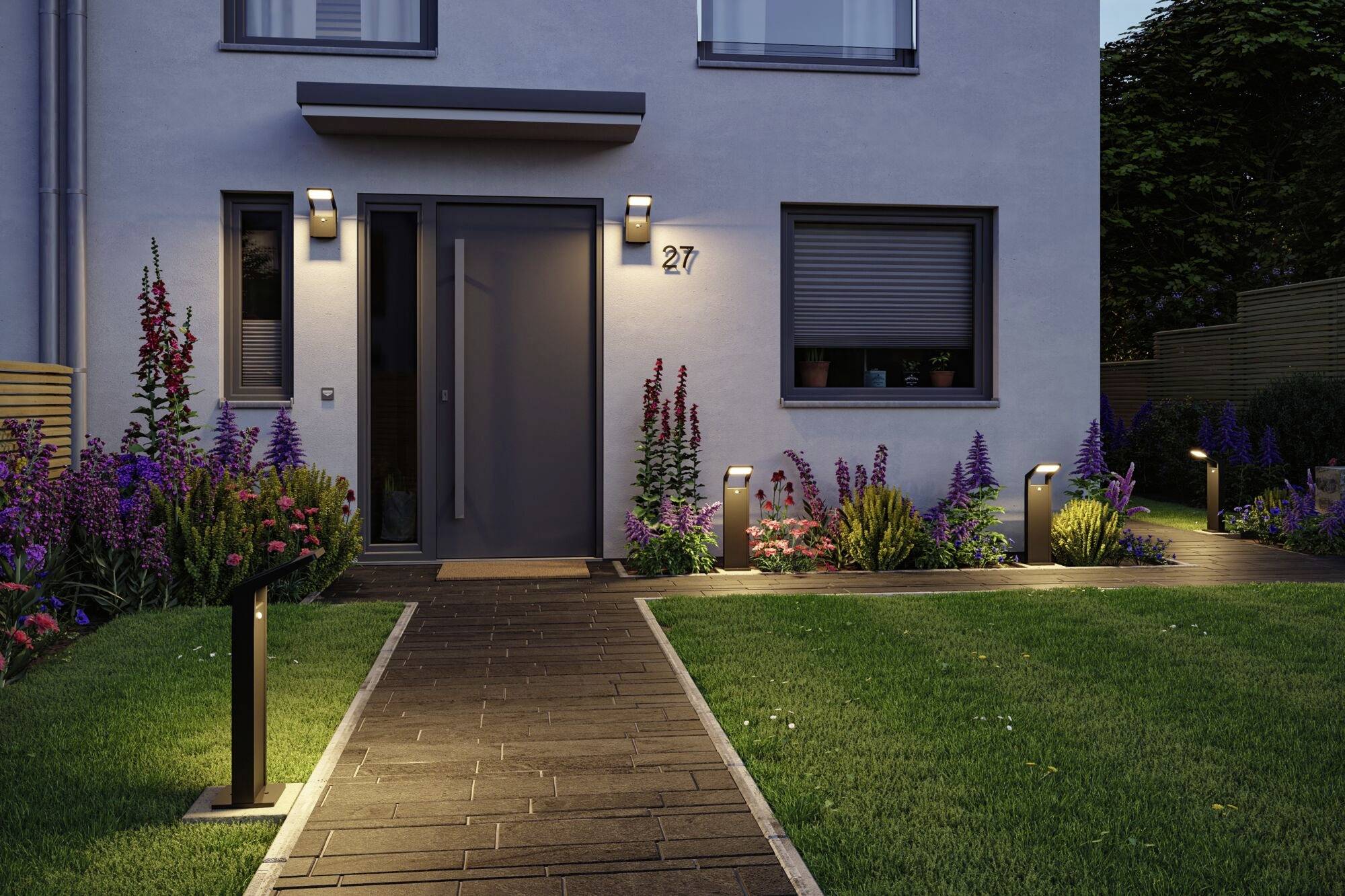 Paulmann 94860 Juntea LED-Pollerleuchte LED 11W Anthrazit