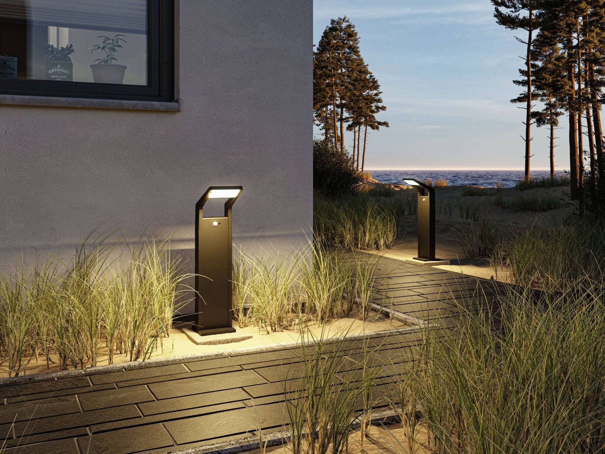 Paulmann 94860 Juntea LED-Pollerleuchte LED 11W Anthrazit