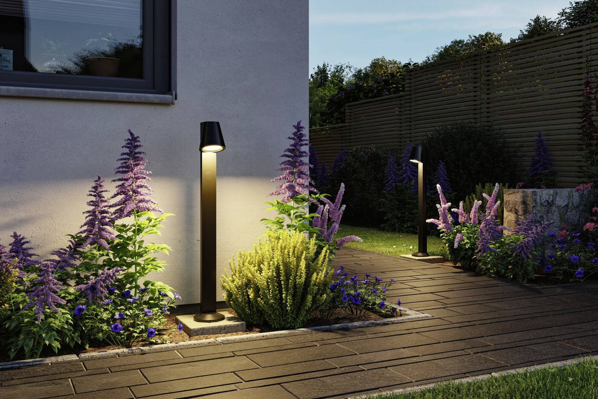 Paulmann 94863 Caissa LED-Pollerleuchte LED 9W Anthrazit