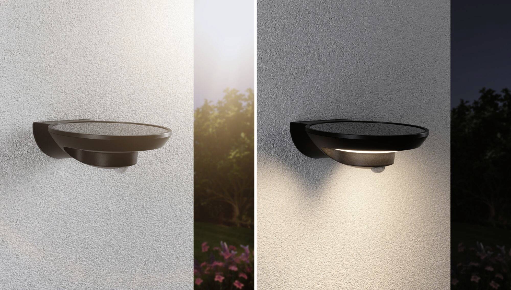 Paulmann Bordola 94855 Solar-Außenwandleuchte mit Bewegungsmelder LED 3.5W Anthrazit