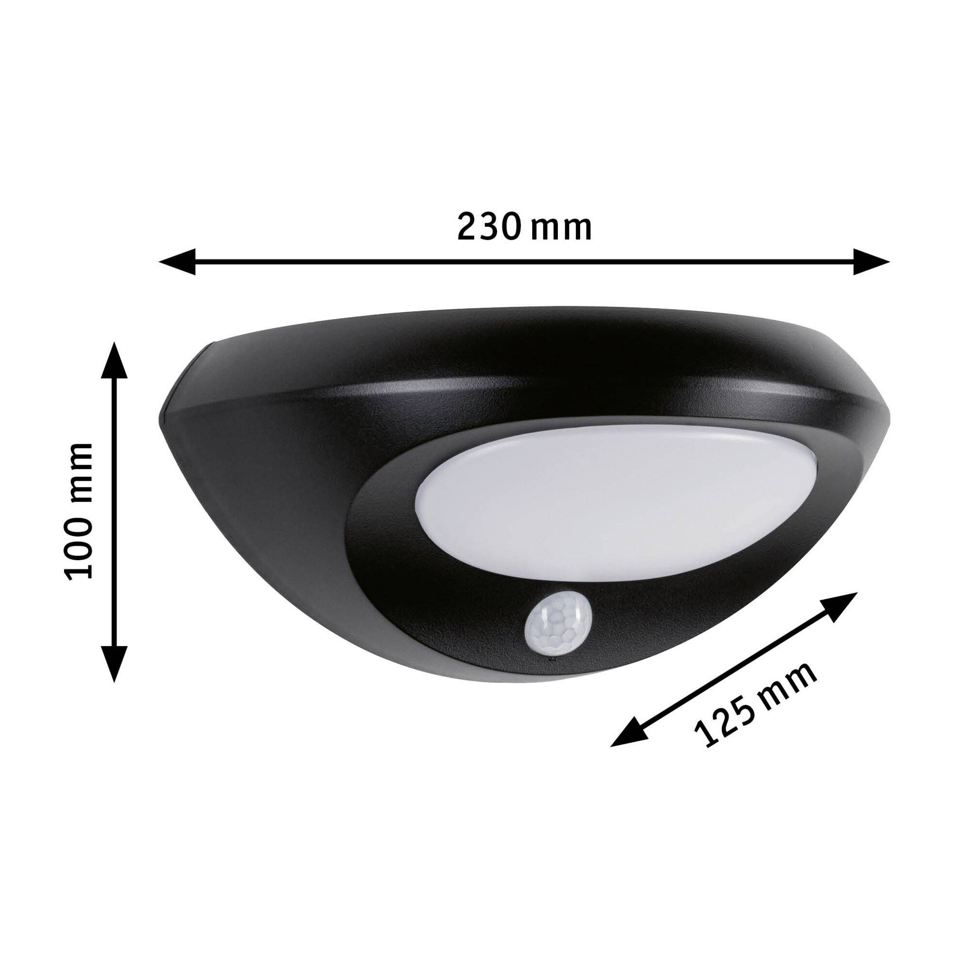 Paulmann Sorava 94856 Solar-Außenwandleuchte mit Bewegungsmelder LED 3.5W Anthrazit