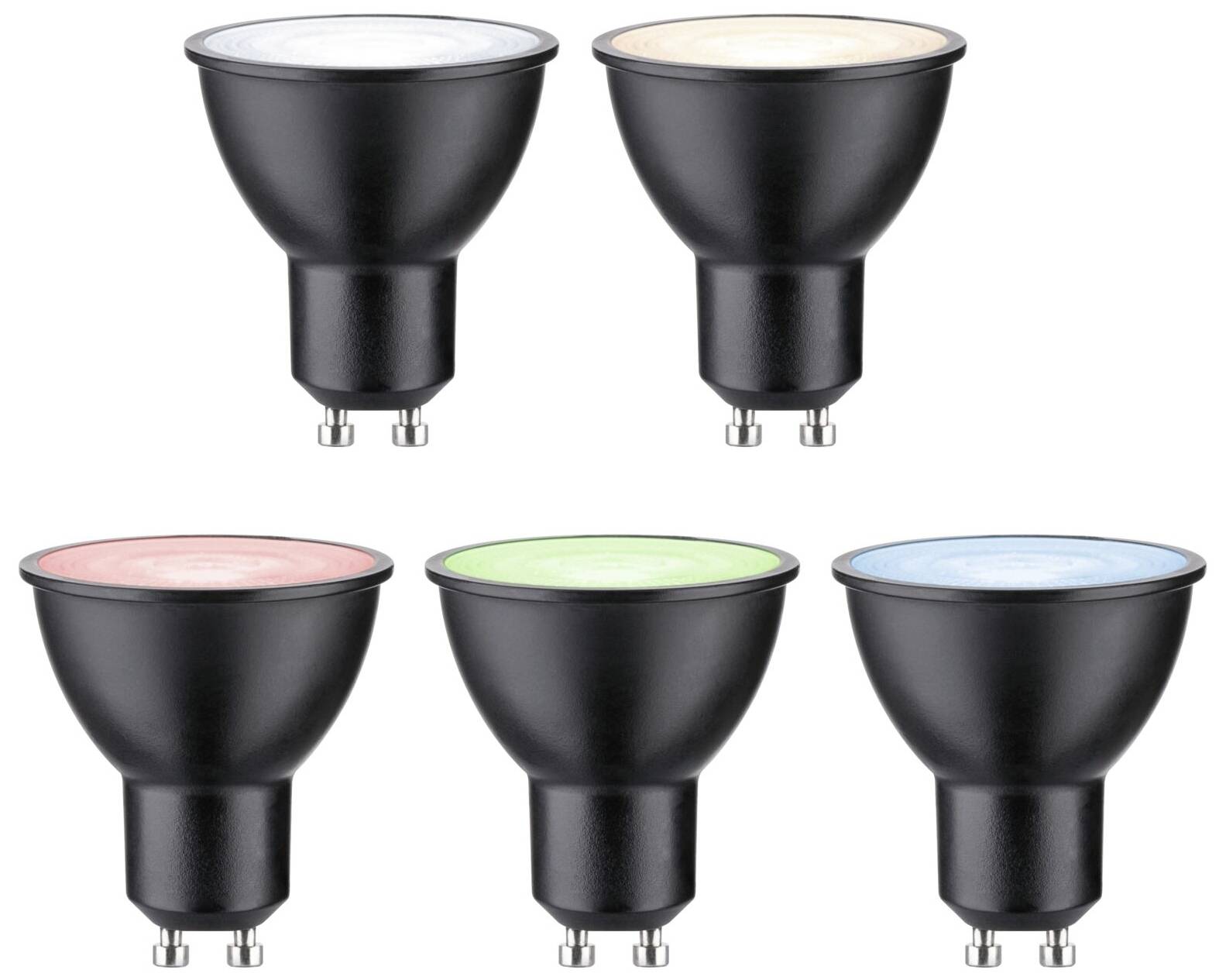 Paulmann 29148 Home LED-Leuchtmittel GU10 EEK: F (A - G) 4.8W RGBW Schwarz (matt)