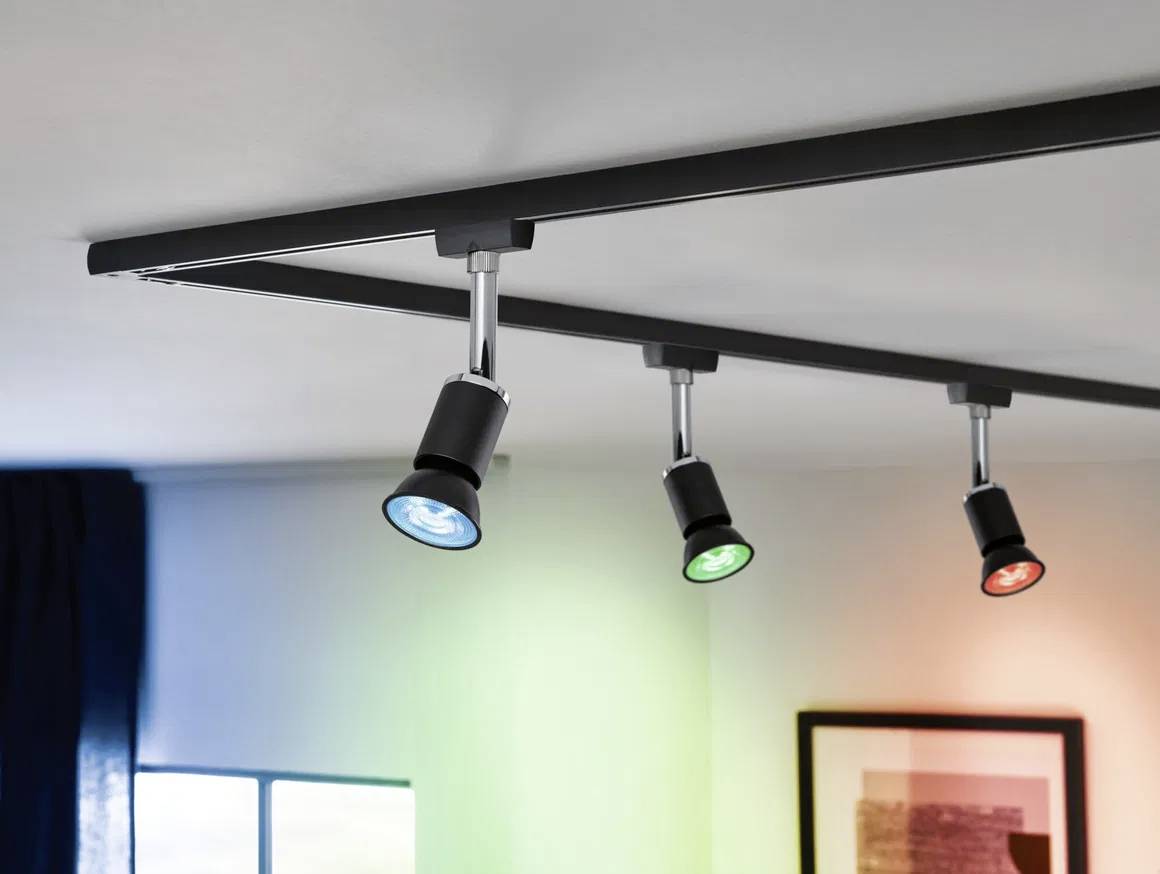 Paulmann 29153 Home LED-Leuchtmittel GU10 EEK: F (A - G) 4.8W RGBW Schwarz (matt)